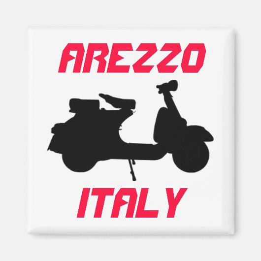 Scooter, Arezzo, Italien Magnet (Vorne)
