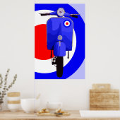 Scooter Art 3 Großes Print Poster (Küche)