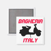 Scooter, Bagheria, Italien Magnet (Vorderseite/Rückseite)