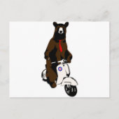 Scooter Bear Postkarte (Vorderseite)