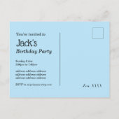 Scooter, Bikes, Skateboards, fahren weiter Einladungspostkarte (Rückseite)