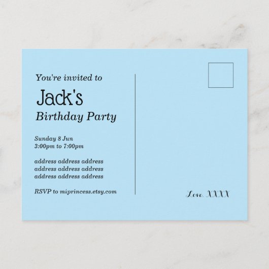 Scooter, Bikes, Skateboards, fahren weiter Einladungspostkarte (Rückseite)