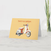 Scooter Birthday Card Karte (Vorderseite)