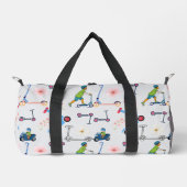 Scooter Bloom Duffle: Whimsical Wheels Transport Duffle Bag (Vorderseite)