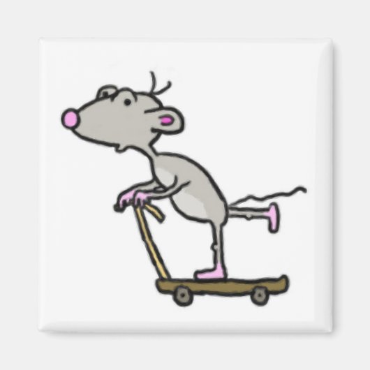 Scooter Boy Mouse Magnet (Vorne)
