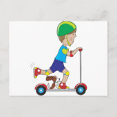 Scooter Boy Postkarte (Vorderseite)