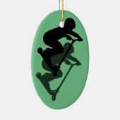 Scooter Boy - Stunt Scooter 5 Keramik Ornament (Rechts)