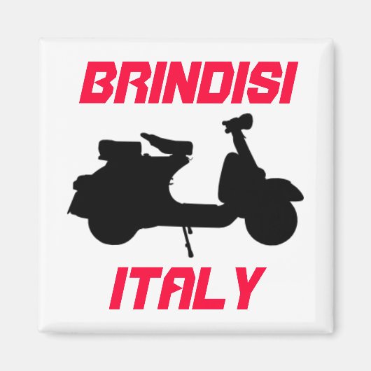 Scooter, Brindisi, Italien Magnet (Vorne)