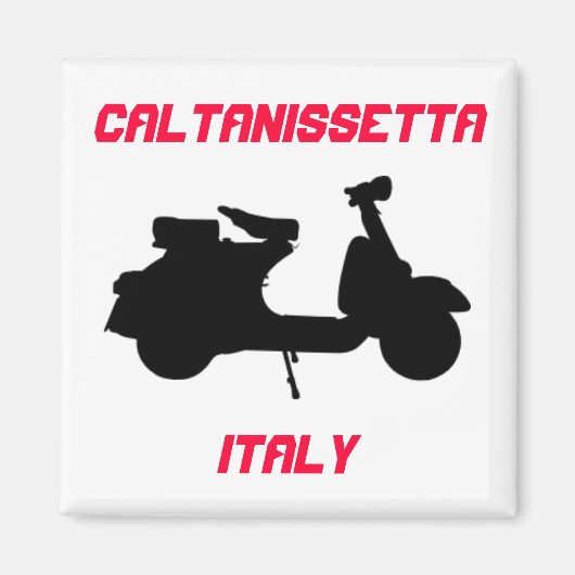 Scooter, Caltanissetta, Italien Magnet (Vorne)