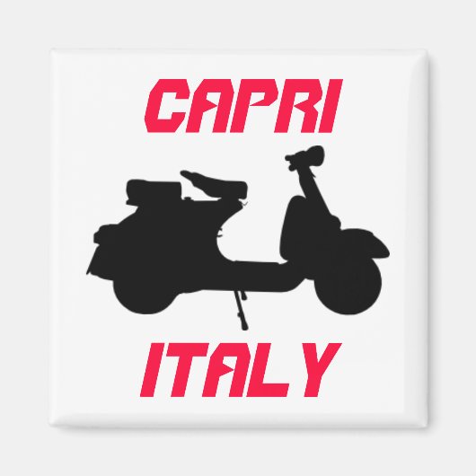 Scooter, Capri, Italien Magnet (Vorne)