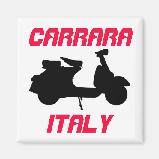 Scooter, Carrara, Italien Magnet (Vorne)