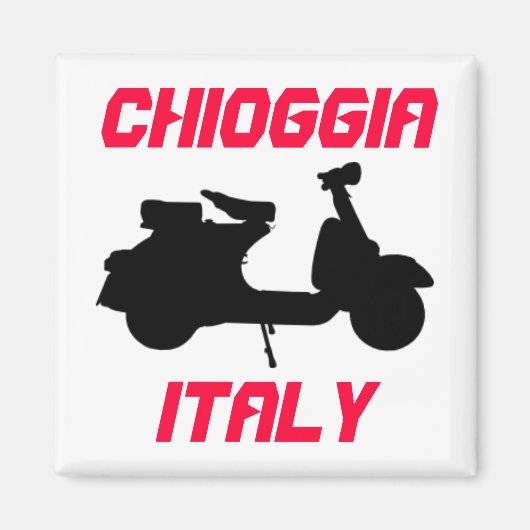 Scooter, Chioggia, Italien Magnet (Vorne)