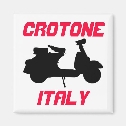 Scooter, Crotone, Italien Magnet (Vorne)
