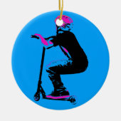 Scooter Cruiser - Scooter Boy Keramik Ornament (Vorne)