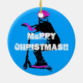 Scooter Cruiser - Scooter Boy Keramik Ornament (Hinten)