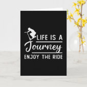 Scooter Driver Life ist eine Reise Genießen Sie di Karte (Gelbe Blume)