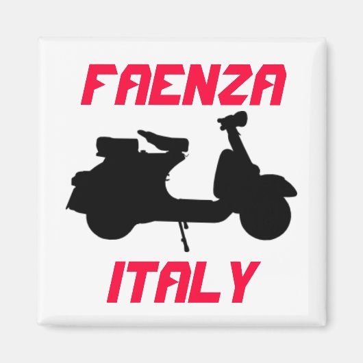 Scooter, Faenza, Italien Magnet (Vorne)