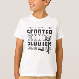 Scooter-Fahrer E-Scooter Escooter Vintage Retro T-Shirt