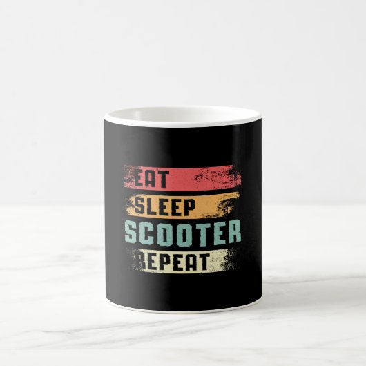 Scooter-Fahrer E-Scooter-Roller-Stunt Vintag Kaffeetasse (Mittel)