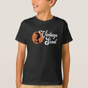Scooter-Fahrer Vintage Scoot Escooter Stunt Retro T-Shirt
