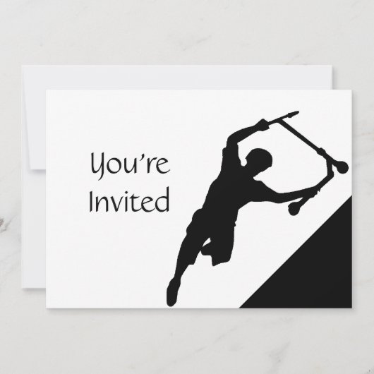 Scooter Fun Park Party Einladung (Vorderseite)