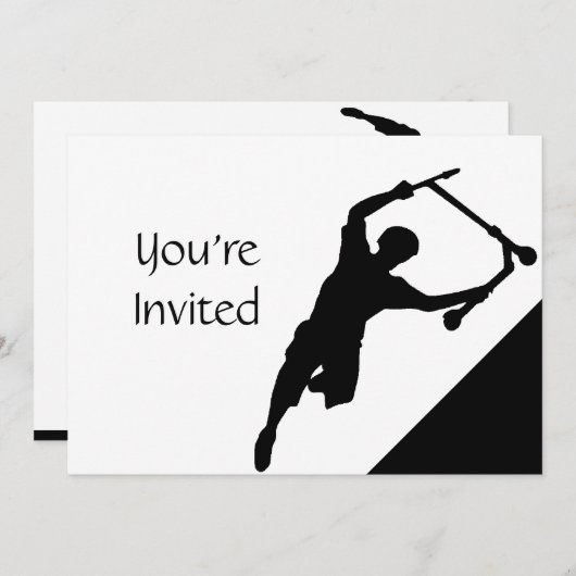 Scooter Fun Park Party Einladung (Vorne/Hinten)