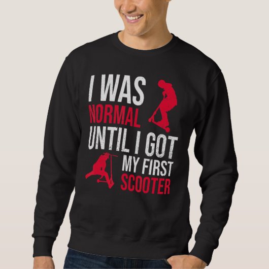 Scooter für einen Motorroller Sweatshirt (Vorderseite)
