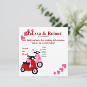 Scooter für zwei! einladung (Stehend Vorderseite)