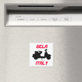 Scooter, Gela, Italien Magnet (In Situ (Geschirrspüler))