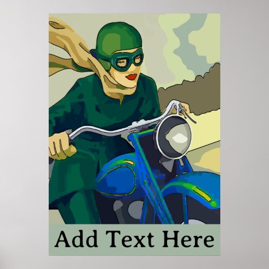 Scooter Girl, add text Poster (Vorne)