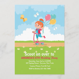 Scooter-Girl-Party Einladung