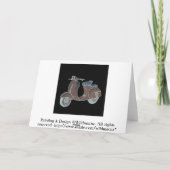 Scooter Greeting Card Karte (Rückseite)