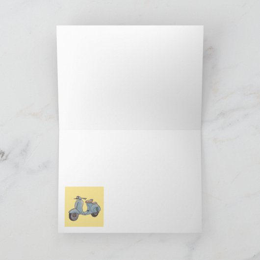 Scooter Greeting Card Karte (Innenseite)