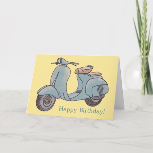 Scooter Greeting Card Karte (Vorderseite)
