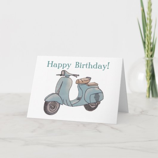 Scooter Greeting Card Karte (Vorderseite)