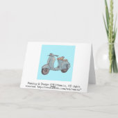 Scooter Greeting Card Karte (Rückseite)