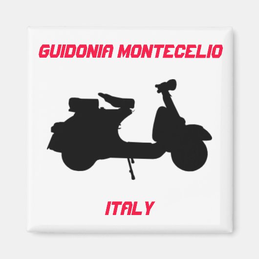 Scooter, Guidonia Montecelio, Italien Magnet (Vorne)