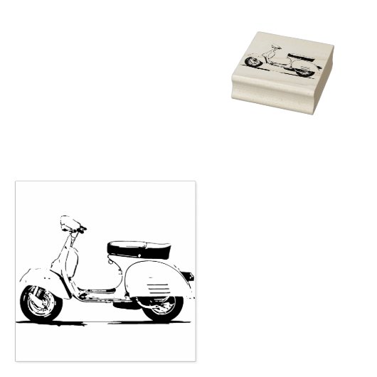 Scooter Gummistempel (Stempel)