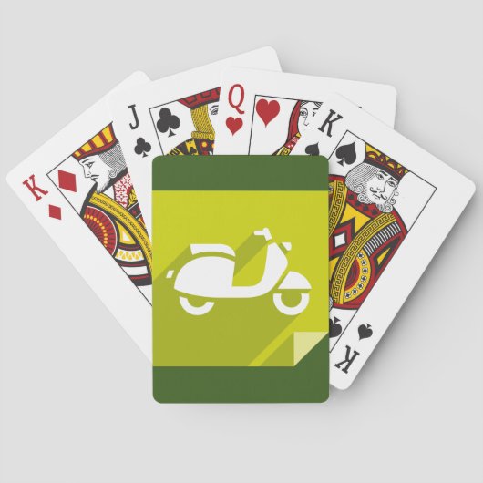 Scooter-Icon-Karten Spielkarten (Rückseite)