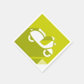 Scooter Icon Napkins Serviette (Ecke)