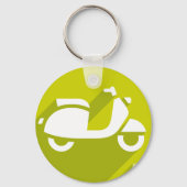 Scooter-Icon-Schlüsselanhänger Schlüsselanhänger (Rückseite)