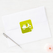 Scooter Icon Square Sticker