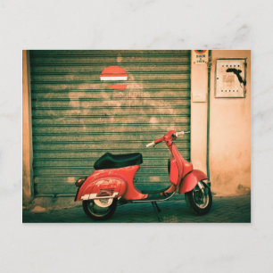 Scooter in Italien Postkarte