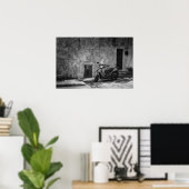 Scooter in Schwarzweiß Poster (Heimbüro)