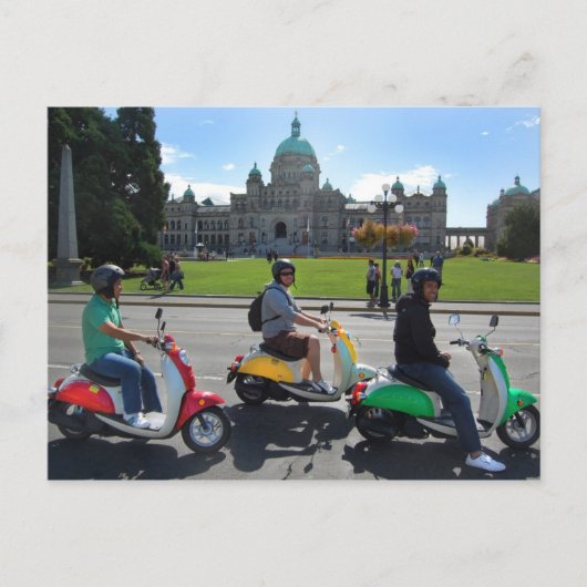Scooter in Victoria Postcard Postkarte (Vorderseite)