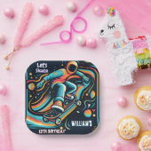 Scooter Jump Zone Skateboarding 13. Geburtstag Pappteller (Party)