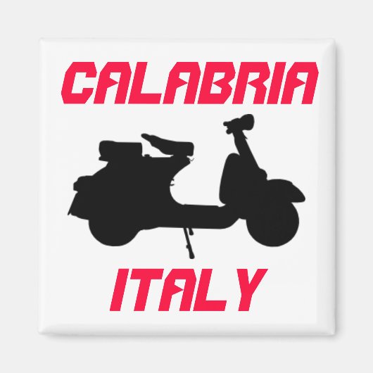 Scooter, Kalabrien, Italien Magnet (Vorne)