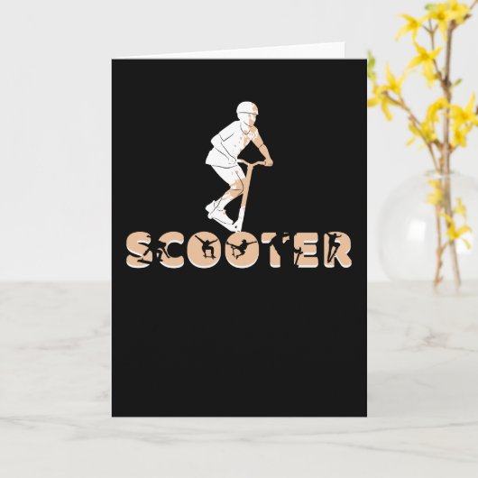 Scooter Karte (Gelbe Blume)