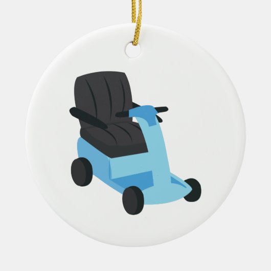 Scooter Keramik Ornament (Vorne)