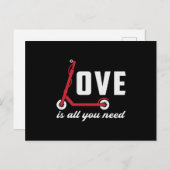 Scooter Liebe ist alles, was Sie brauchen Stunt Vi Postkarte (Vorne/Hinten)